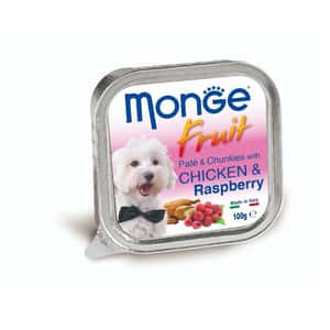 Monge 狗罐頭 Monge Fruits 狗餐盒 雞肉山莓 100g (MO3215)