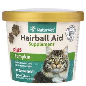 貓咪保健用品推薦：NaturVet天然寶 保健品 吐毛粒 60粒 (N3646)