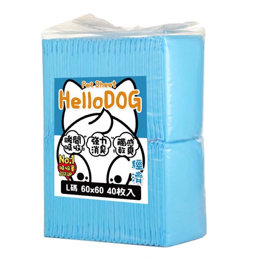 HelloDOG 經濟型寵物尿墊 狗尿墊 狗尿片 [60x60 L碼 40枚] (圖片2)