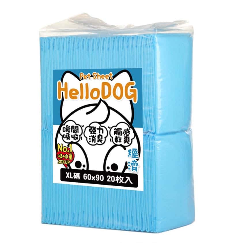 HelloDOG 經濟型 寵物尿墊 狗尿墊 狗尿片 [60x90 XL碼 20枚] (圖片2)