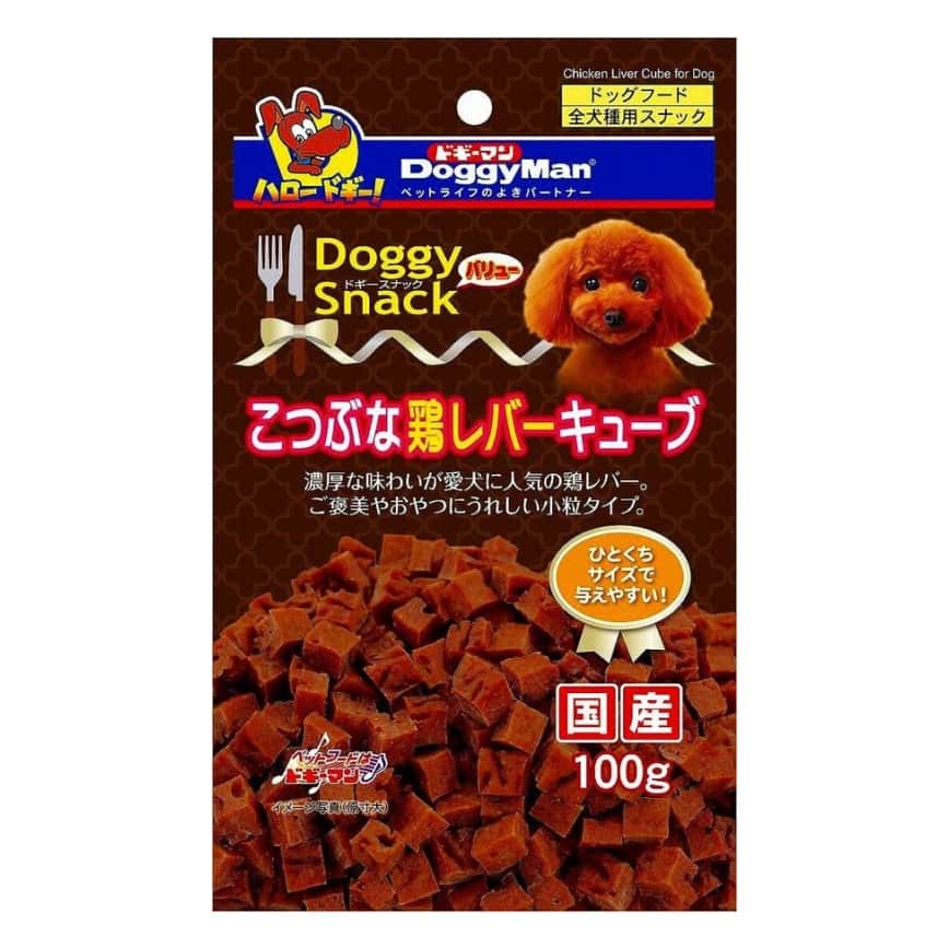 DoggyMan 日本狗零食 雞肝粒 100g (停售) (圖片2)