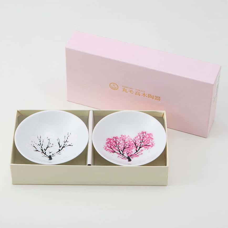 日本清酒杯 冷感變色櫻花杯 一盒2隻 - 限定品 (圖片2)