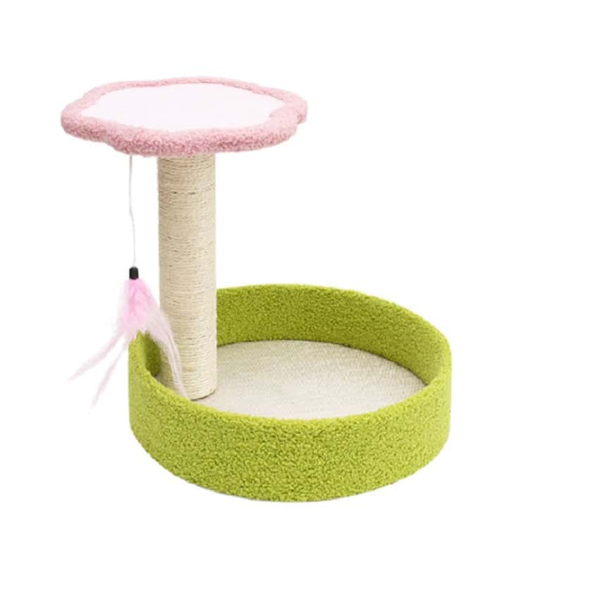 貓爬架 玩具嚴選 (中型 圓型底兜 顏色隨機) (圖片2)