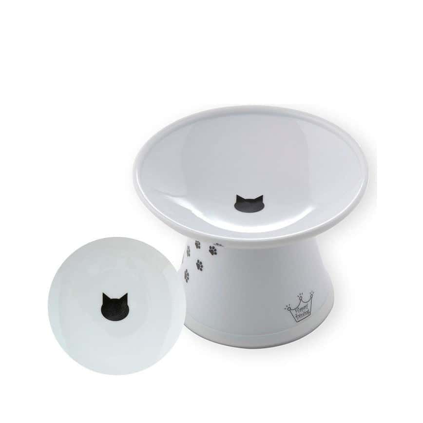日本猫壱 necoichi ペット 陶瓷高腳寵物淺口小型點心碗 (貓犬用) DC-0712-SC01 (圖片2)