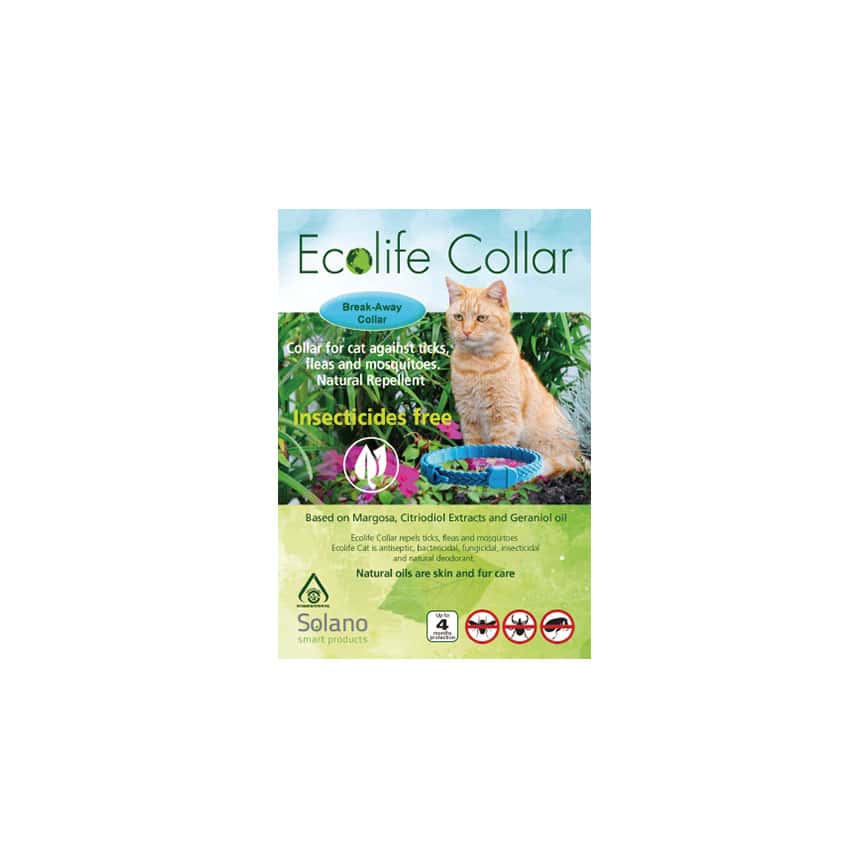 Ecolife Collar 貓用天然驅蚤頸帶 白色 (EC202) (圖片2)