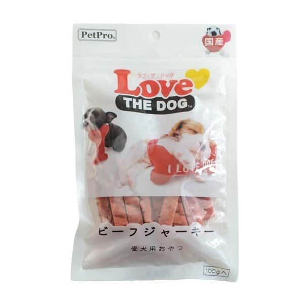日本PetPro Love THE DOG 牛肉短粗狗小食條 100g (停售) (圖片2)