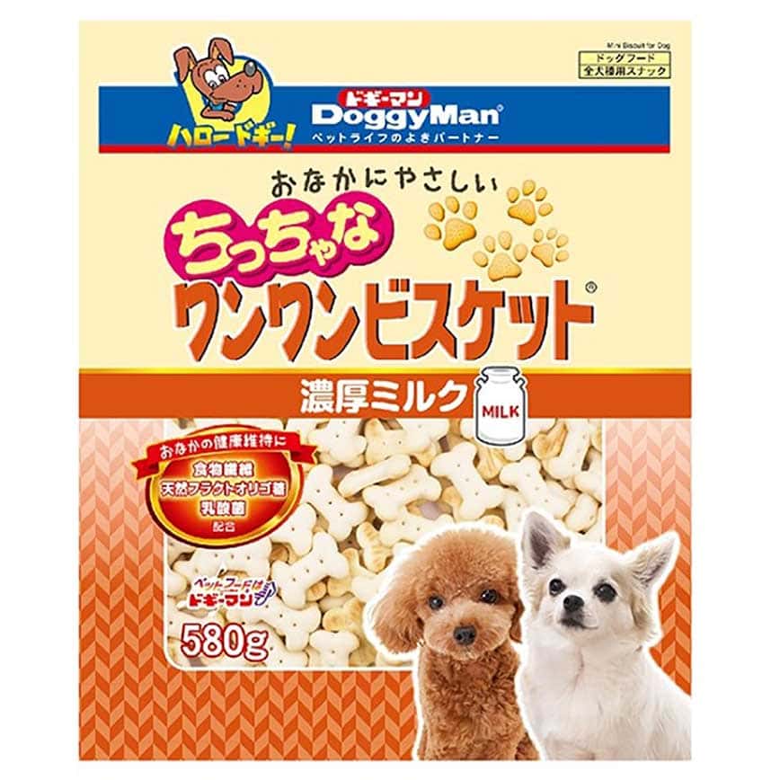 DoggyMan 日本狗零食 低脂健康小餅乾 濃厚牛奶 580g (犬用) (圖片2)