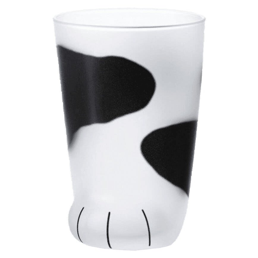 日本ADERIA 石塚硝子 貓腳杯 母貓乳牛 330ml (6681) (圖片2)