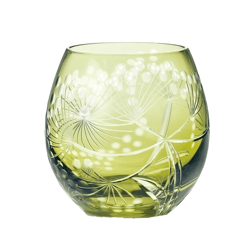 日本清酒杯 東洋佐佐木 鮮豔寶石酒杯 綠 350ml HG110-53WG (TBM) (圖片2)