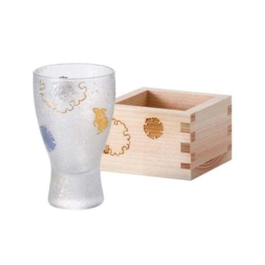 日本清酒杯 石塚硝子 枡酒杯 雪兔 100ml (6691) (圖片2)