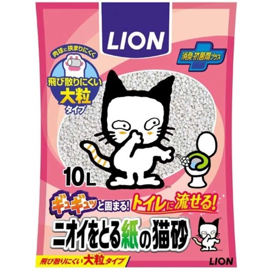 日本獅王LION Pet 強勁消臭 紙貓砂 10L (停售) (圖片2)