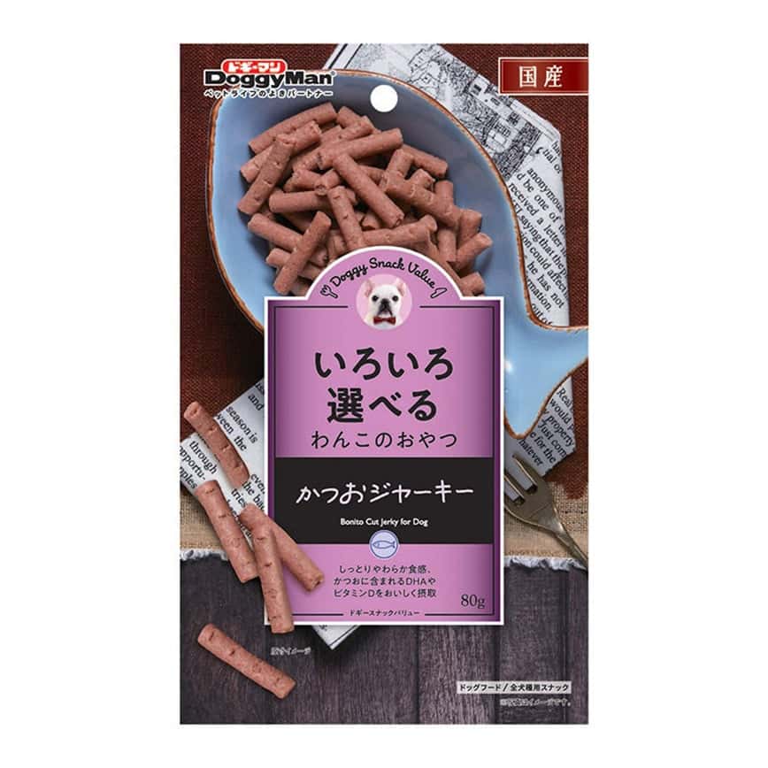 DoggyMan 日本製狗零食 鰹魚軟條 80g (圖片2)