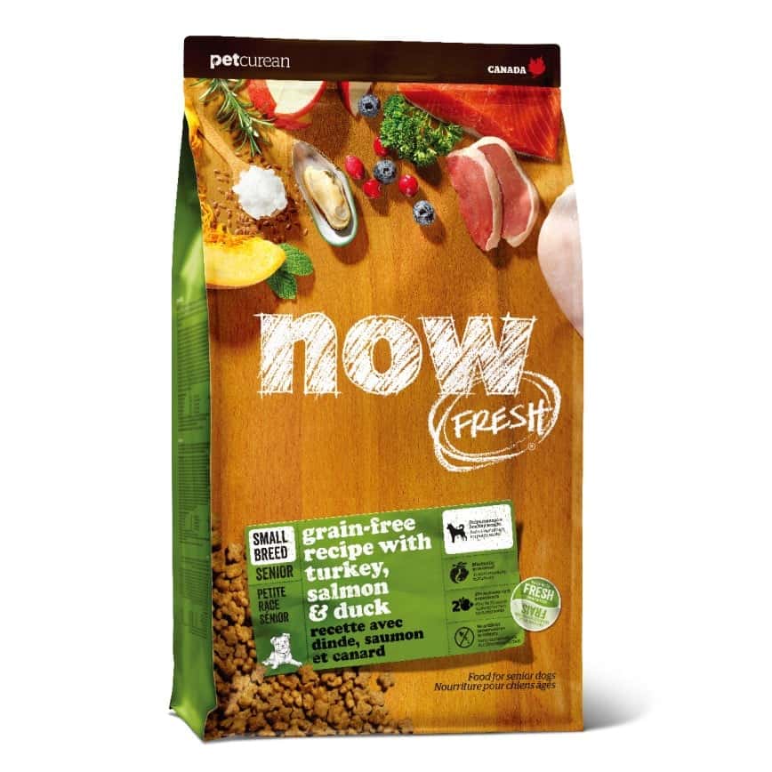 now FRESH 狗糧 無穀物 小型老犬配方 火雞三文魚及鴨肉 12lb (2304212) (圖片2)