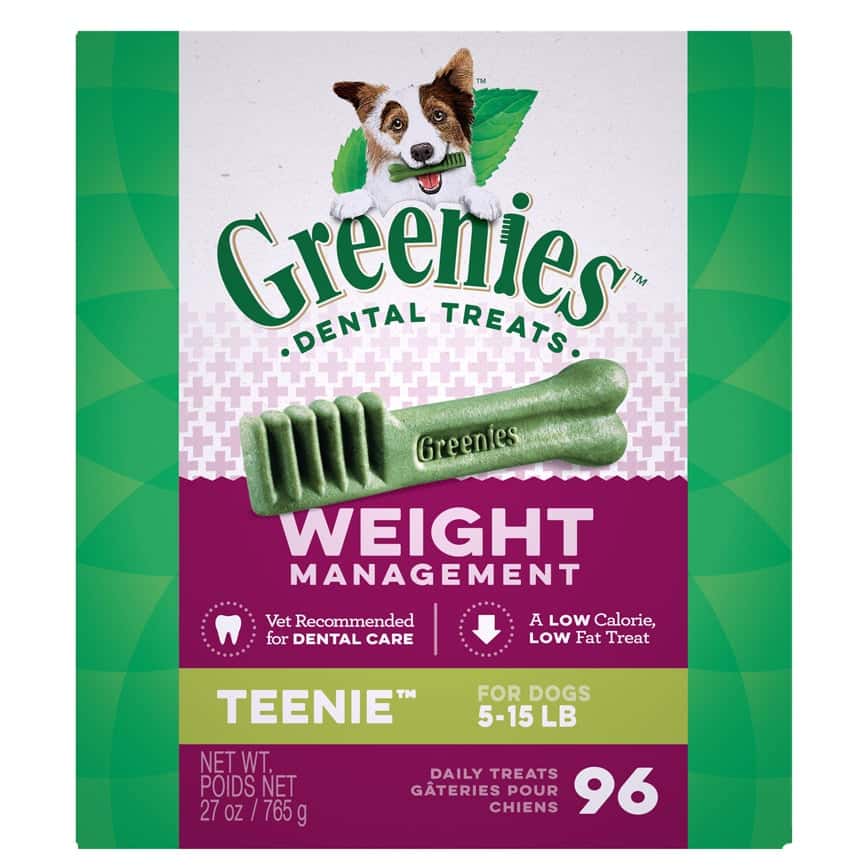 Greenies 狗零食 WM Teenis 體重管理潔齒骨 的骰犬用 96支 27oz (圖片2)