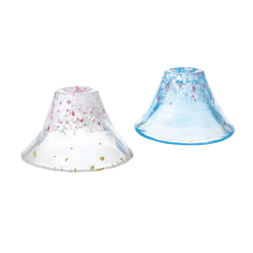 日本清酒杯 招福杯 富士山冷酒杯 淡櫻・晴櫻 一套兩個 (G642-T84) (圖片2)