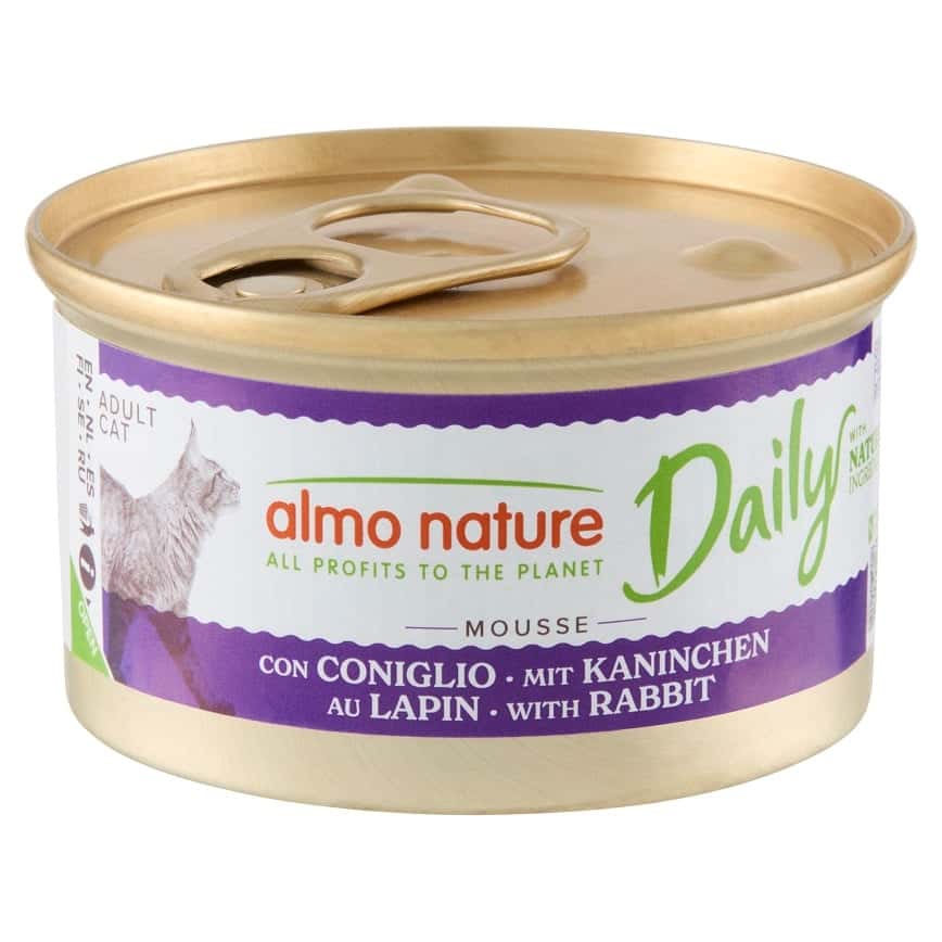Almo Nature Daily Mousse 成貓罐頭 慕絲主食系列 兔肉 85g (157) (圖片2)