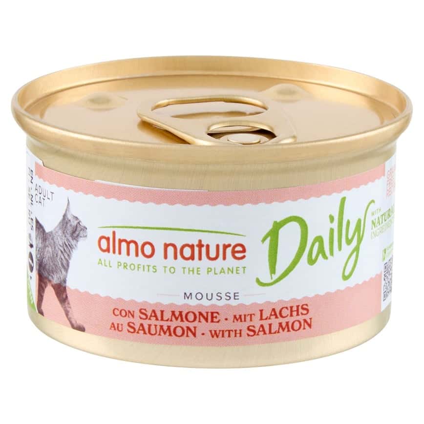 Almo Nature Daily Mousse 成貓罐頭 慕絲主食系列 三文魚 85g (158) (圖片2)