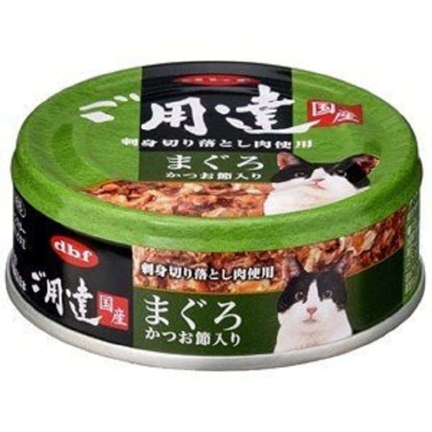 日本d.b.f 貓罐頭 吞拿魚鰹魚 80g (綠) (圖片2)