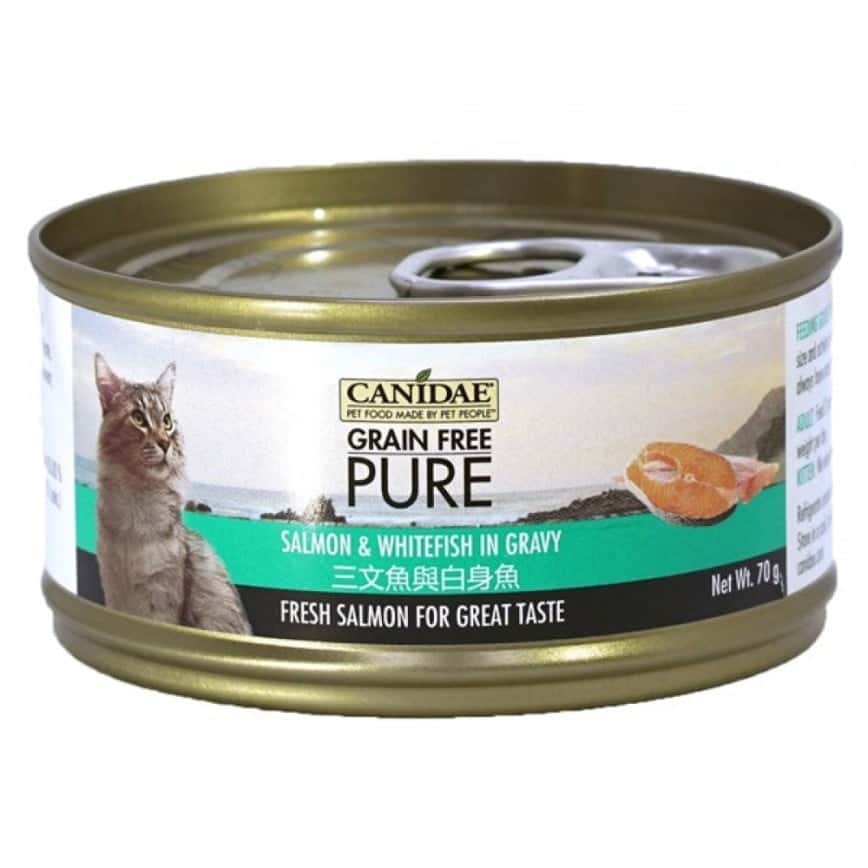 CANIDAE 咖比 PURE 貓罐頭 三文魚及白身魚 70g (6184) (圖片2)