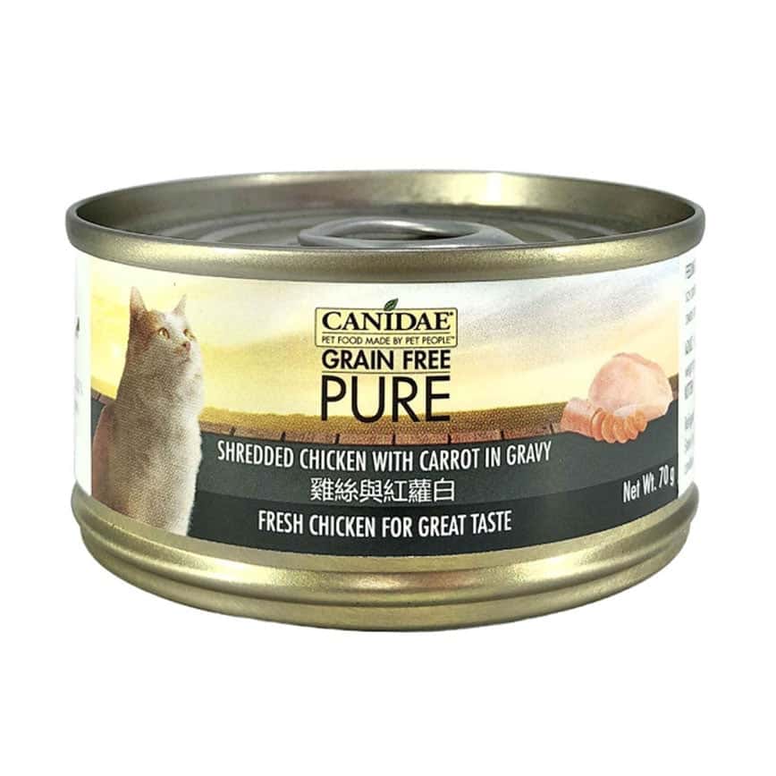 CANIDAE 咖比 PURE 貓罐頭 雞絲及紅蘿白 70g (6188) (圖片2)