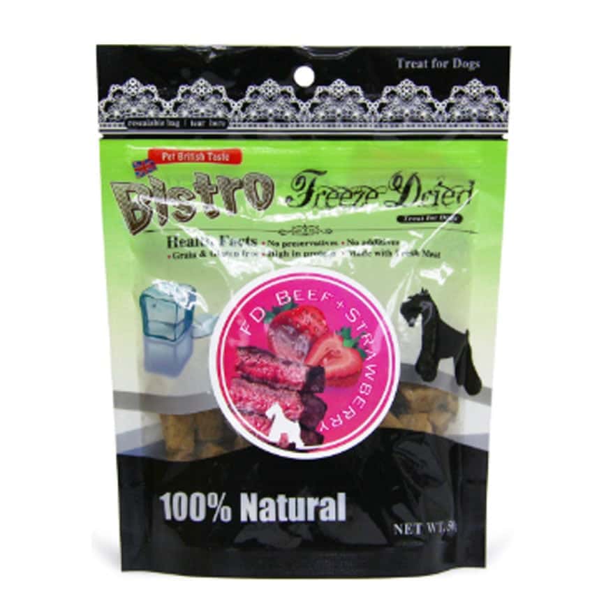 英國寶 Bistro Freeze Dried 狗零食 脫水牛肉 草莓 50g (998507B) (圖片2)