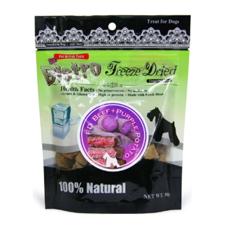 Bistro Freeze Dried 狗零食 脫水牛肉 紫薯 50g (998509) (圖片2)