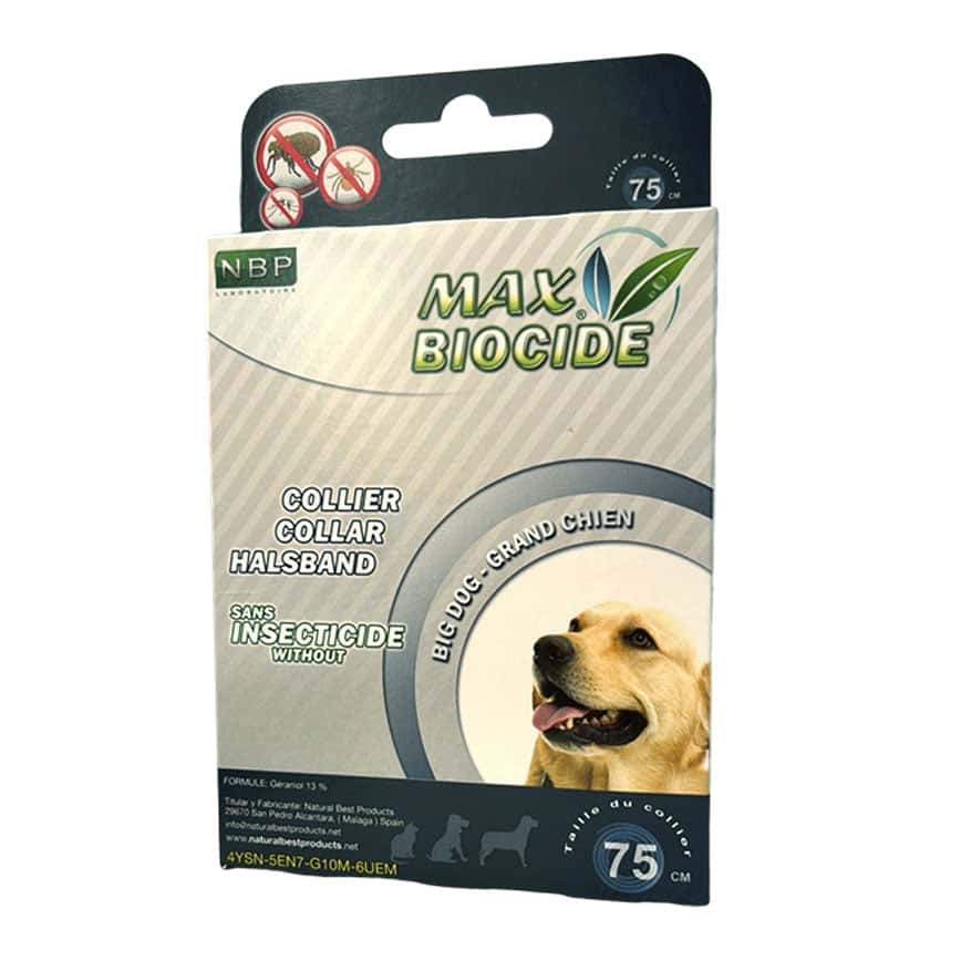 Max Biocide 狗狗 天然草本 香葉驅蚤頸帶 大型犬用 75cm 黑色 (NW956006) (圖片2)