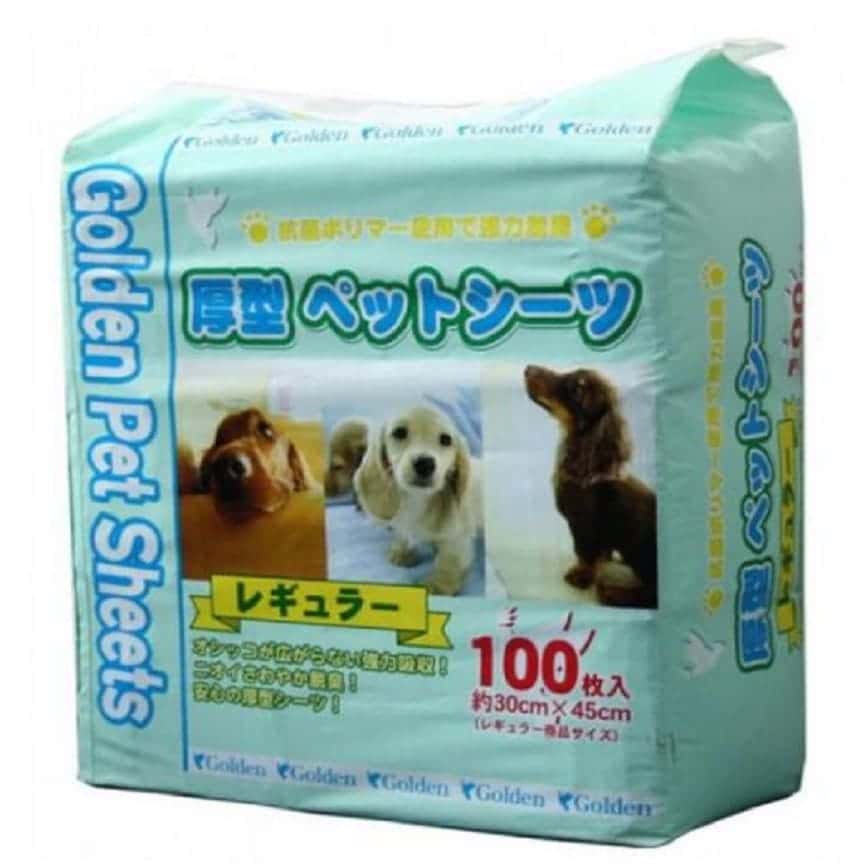 Golden Pet Sheets 強力吸濕除臭加厚 寵物尿墊 狗尿墊 狗尿片 [30x45 S碼 100枚] (GD053720) (圖片2)