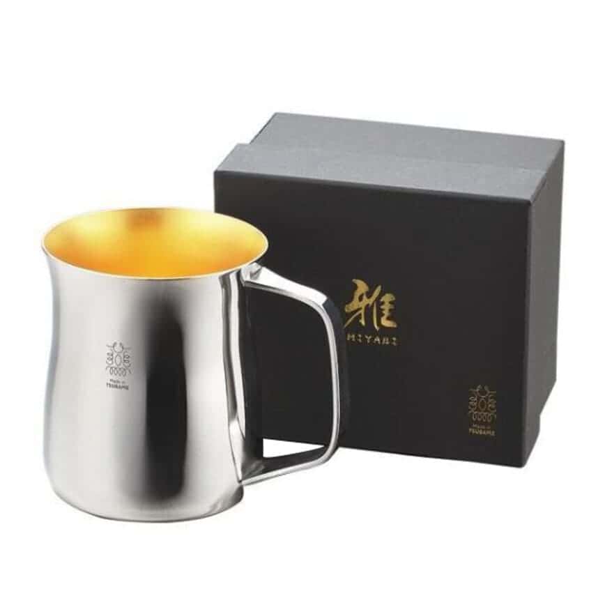 日本清酒杯 新潟縣 24金不銹鋼清酒具 MY-02 1個入 (圖片2)