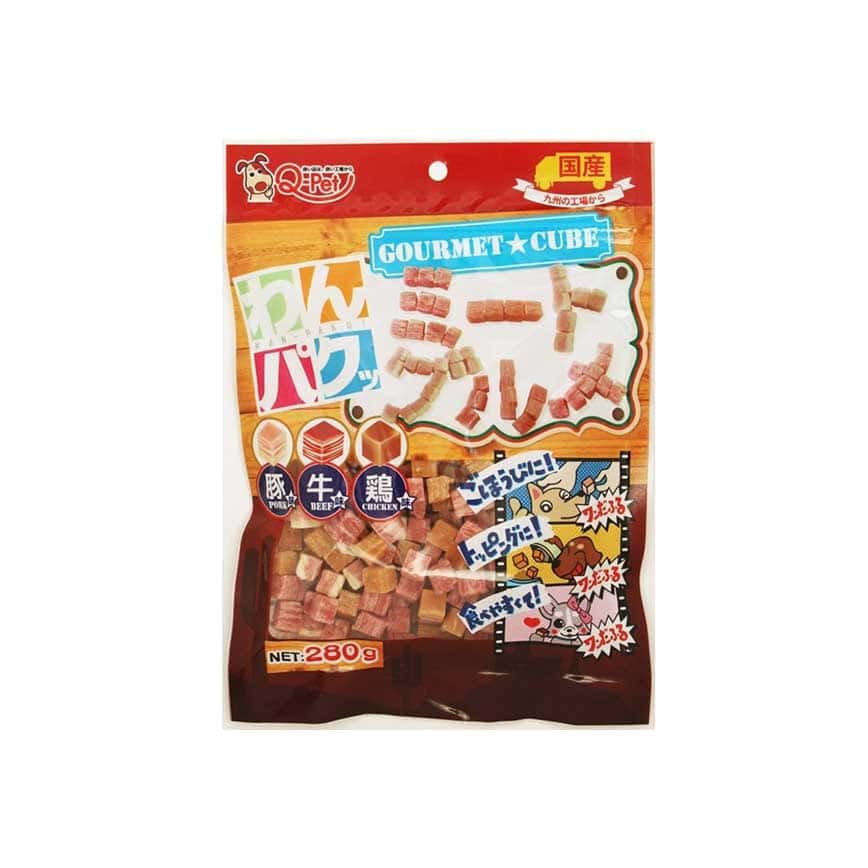 日本KPF 狗零食 九州雞牛及豚肉粒 280g (圖片2)