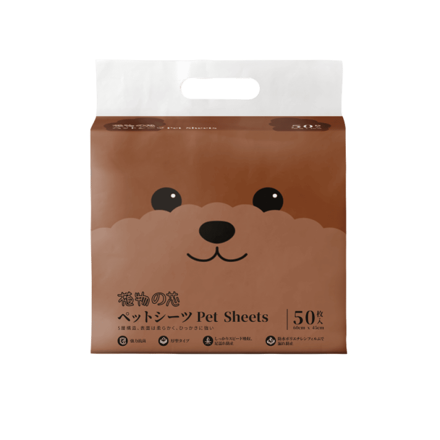 植物之芯 Pet Sheets 寵物尿墊 狗尿墊 狗尿片 5 層加厚配方 (貴婦) [60x45cm 50枚] (003217) (圖片2)
