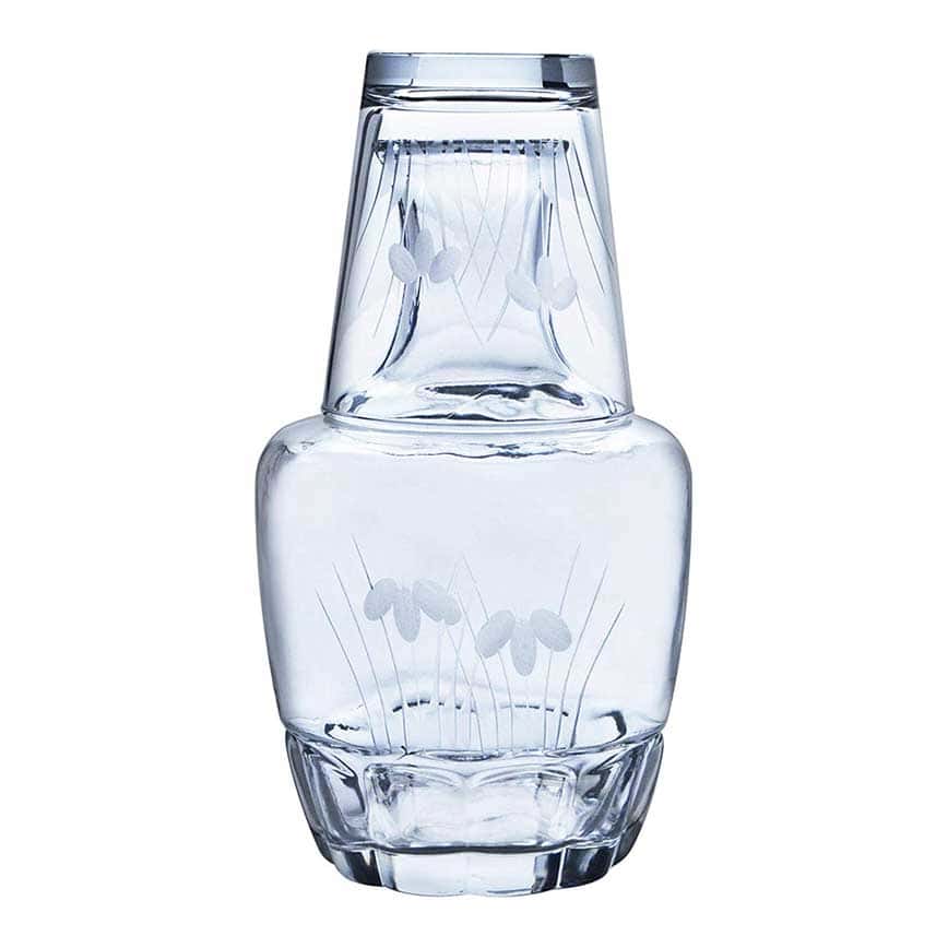 日本清酒杯 東洋佐佐木 冠水瓶分酒瓶及杯 水菖蒲 60-77 650ml (TBM) (圖片2)