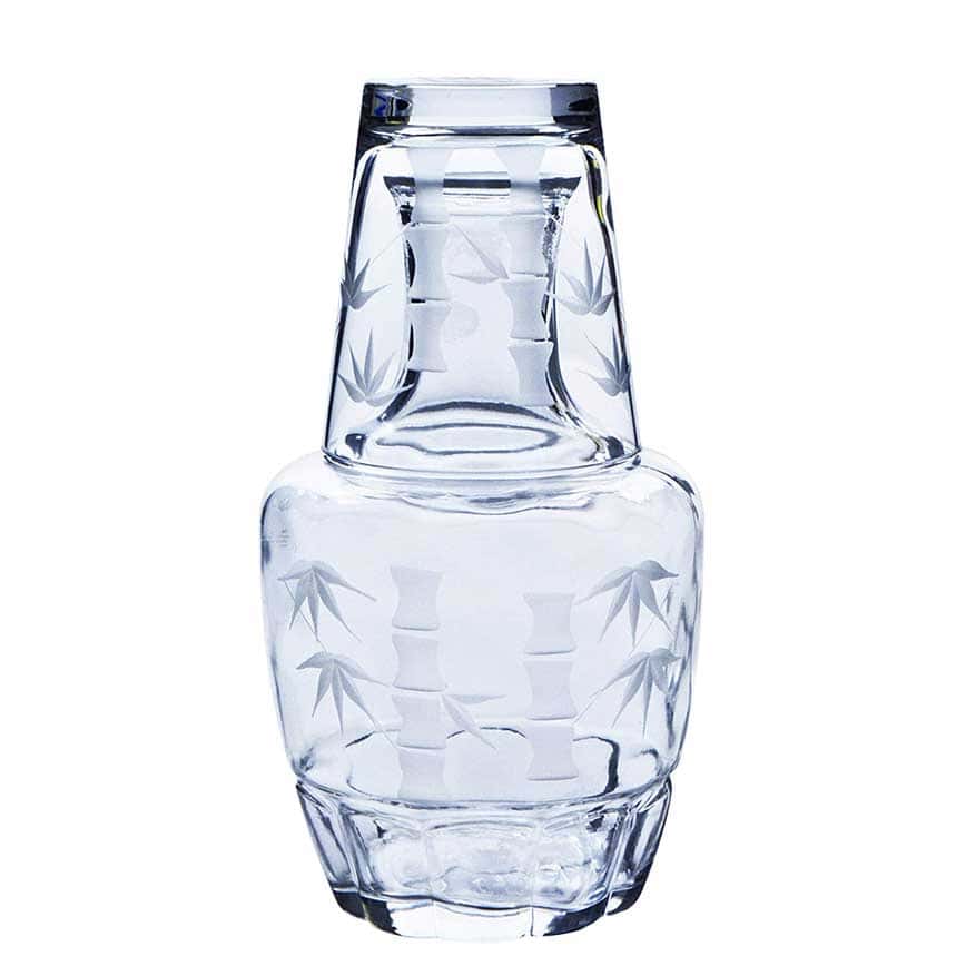 日本清酒杯 東洋佐佐木 冠水瓶分酒瓶及杯 竹切子 60-75 650ml (圖片2)