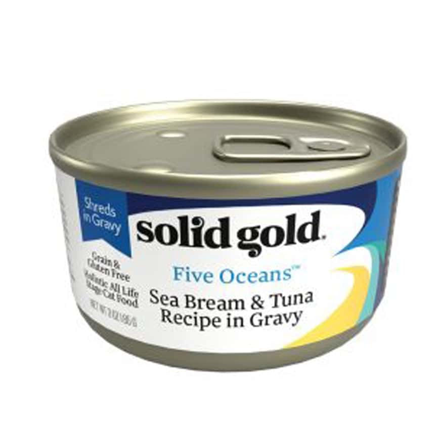 Solid Gold 素力高 無穀物貓罐頭 鲷魚吞拿魚 3oz (SG510A) (圖片2)