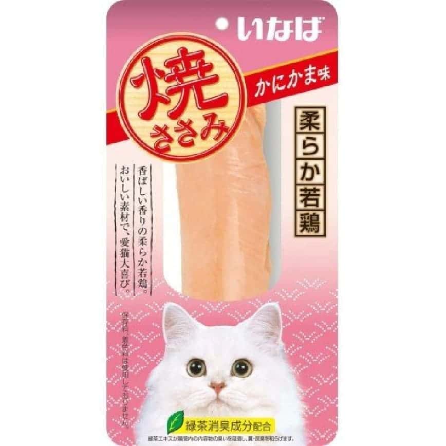 CIAO 貓零食 日本烤雞胸肉 蟹肉棒味 30g (QYS-01) (圖片2)
