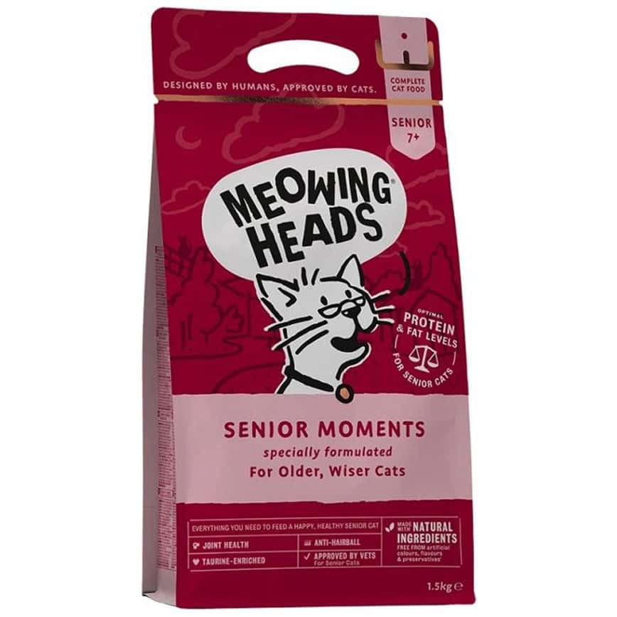 Meowing Heads 貓糧 無穀物全天然年⾧貓配方 三文魚雞肉 3kg 或 (2包1.5kg夾袋) (MHSM3) (深紅) (圖片2)
