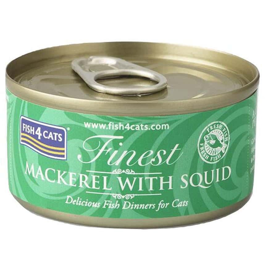 Fish4Cats 貓罐頭 鯖魚塊+魷魚 70g (CMW934) (圖片2)