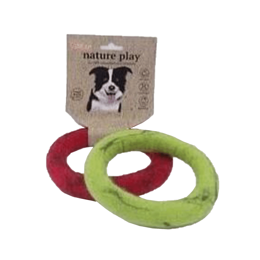 Billipets 狗玩具 新西蘭天然羊毛系列 拉扯圈 紅色 Ø15cm (NS-16176 RED) (圖片2)