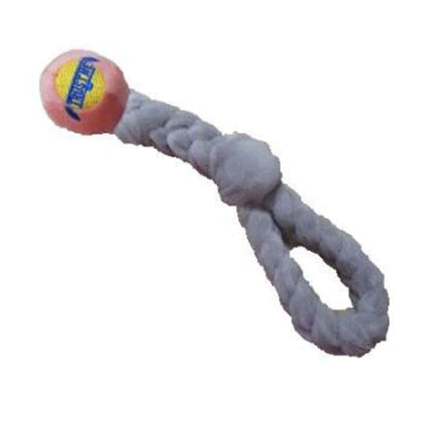TRUST ME 狗玩具 勒力運動短球繩 室內用 細碼 灰色 30cm (NS-16233) (圖片2)