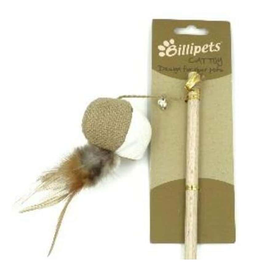 Billipets 逗貓棒 天然木製貓棒 貓波 40cm (NS-12211) (圖片2)