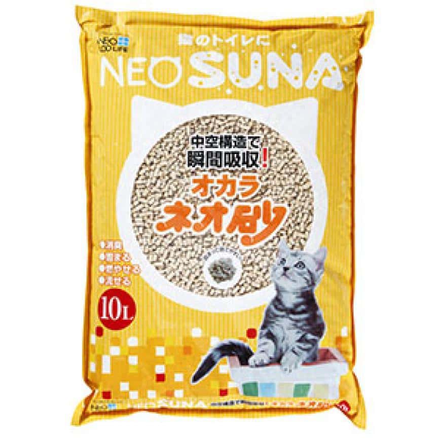 日本NEO SUNA大包裝通心 豆腐貓砂 10L (黃色) (圖片2)