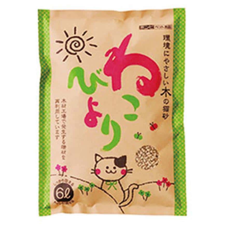 日本Bonbi ILOVEPETS 精靈環保木の貓砂 6L (圖片2)