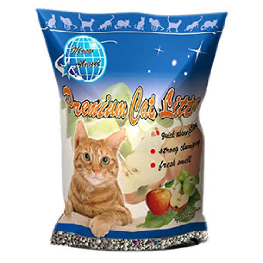 貓咪星球雙倍增量 高級凝結 礦物貓砂 蘋果味 10L (圖片2)