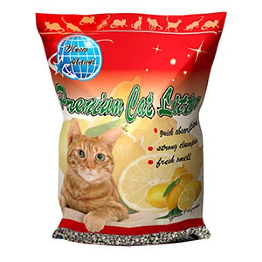 貓咪星球雙倍增量 高級凝結 礦物貓砂 檸檬味 10L (圖片2)