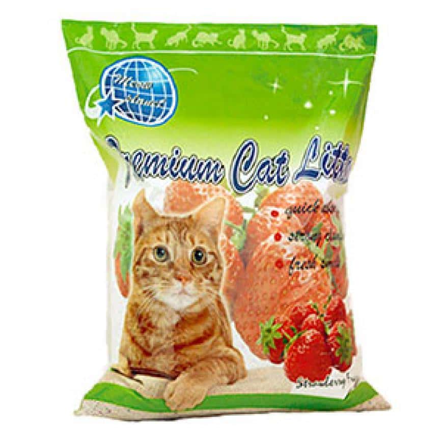 貓咪星球雙倍增量 高級凝結 礦物貓砂 草莓味 10L (圖片2)