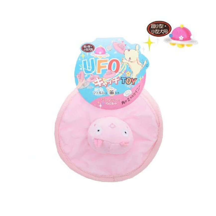 日本Petz Route 狗狗玩具 粉紅豬UFO! 一個入 (圖片2)
