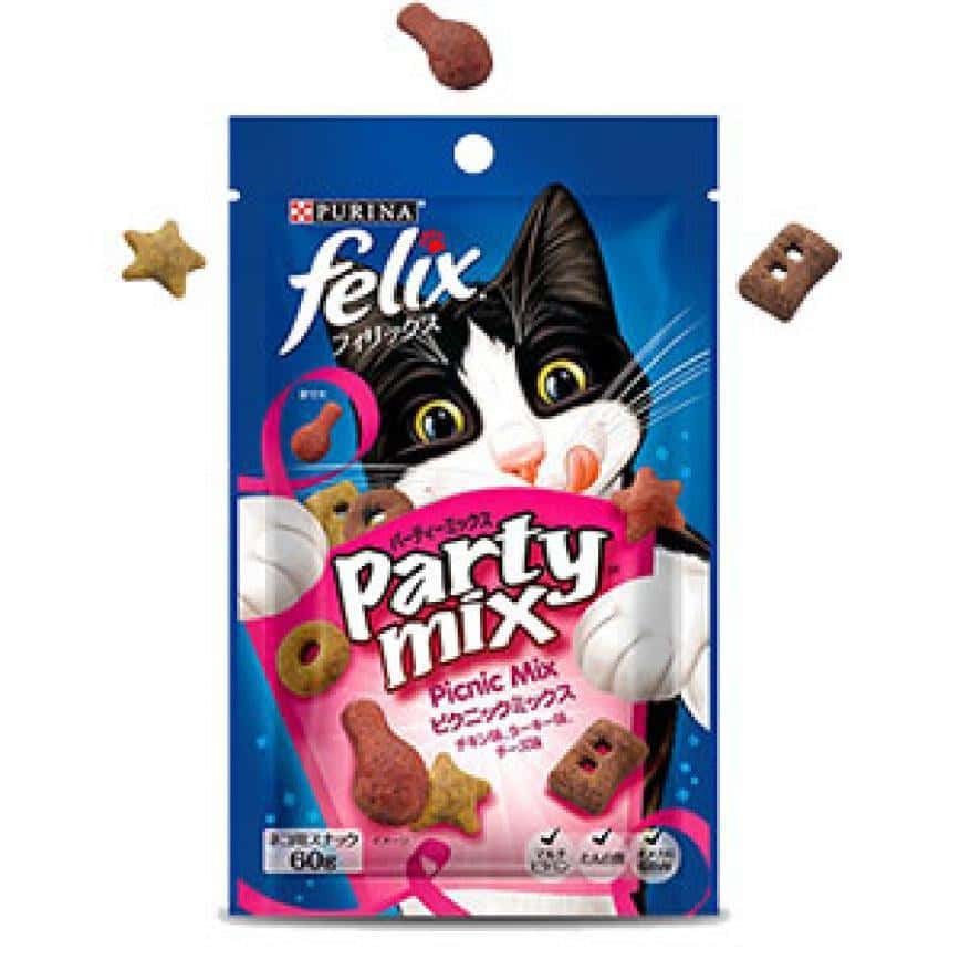 日本Felix Party Mix 貓脆餅 Picnic 雞肉總匯 60g (日本) (圖片2)