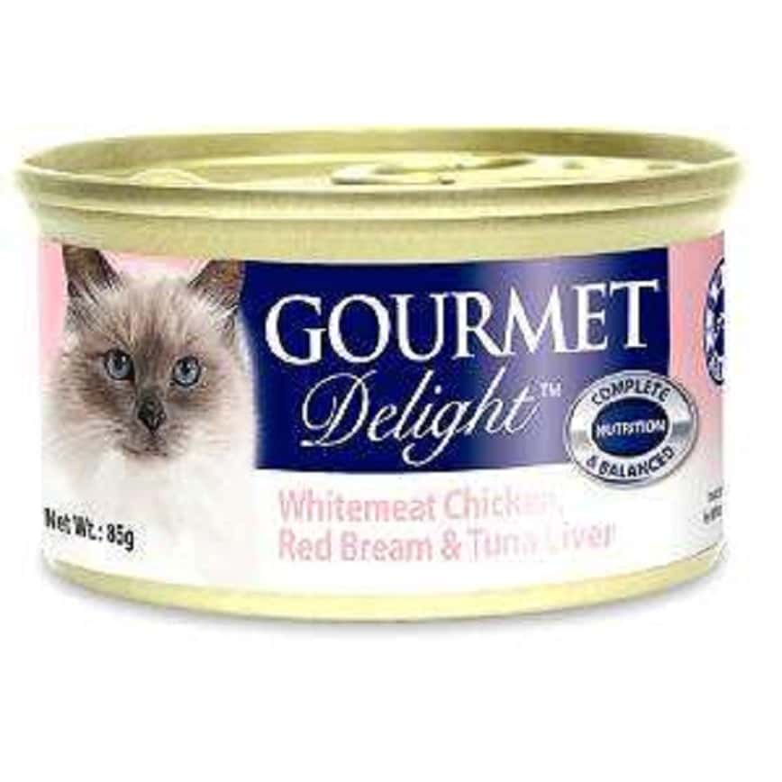 Gourmet Delight - Whitemeat Chicken, Red Bream & Tuna Liver 85g (圖片2)