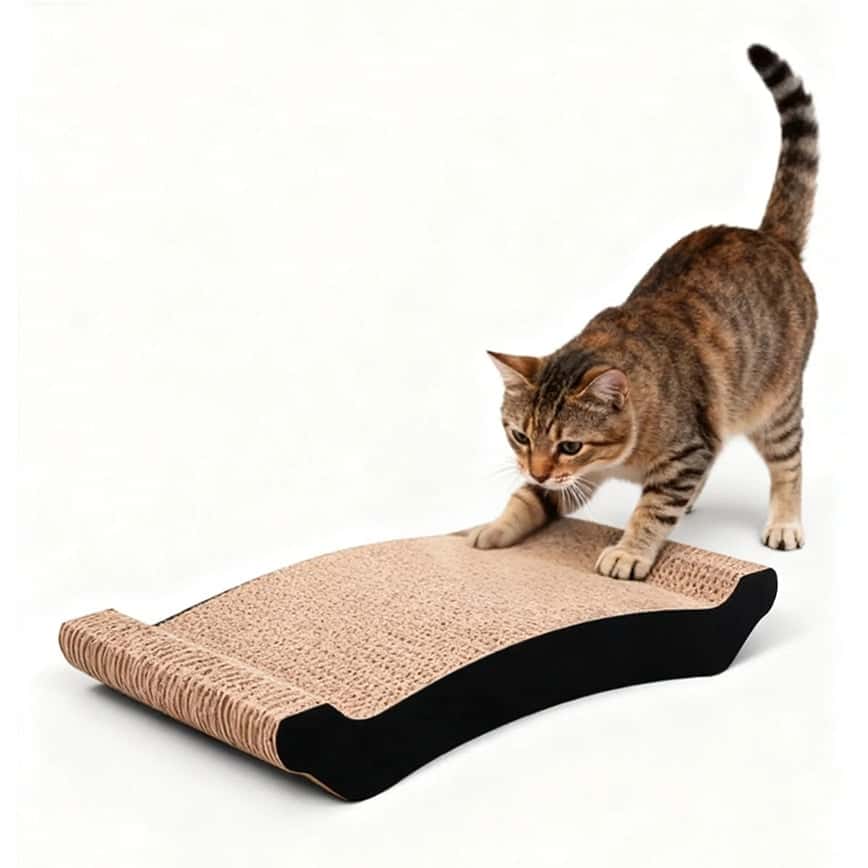 瓦楞紙貓抓板 玩具嚴選 黑邊兜形 (圖片2)