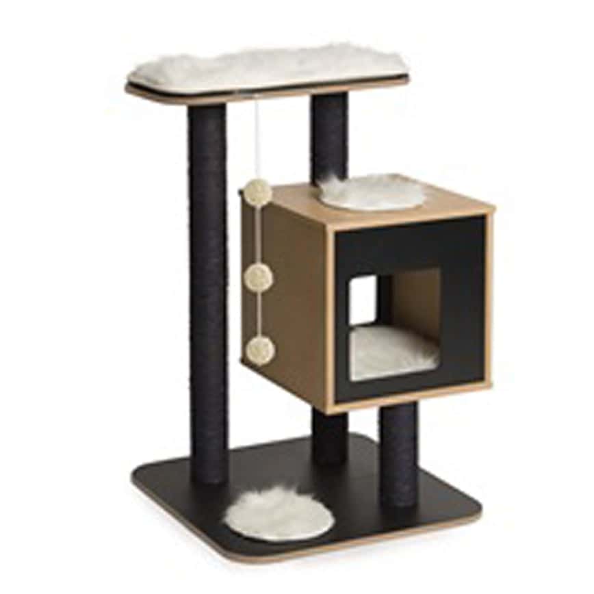 Hagen希勤 貓爬架 Catit V系列 舒適貓傢俱 黑色 (C52043) (圖片2)